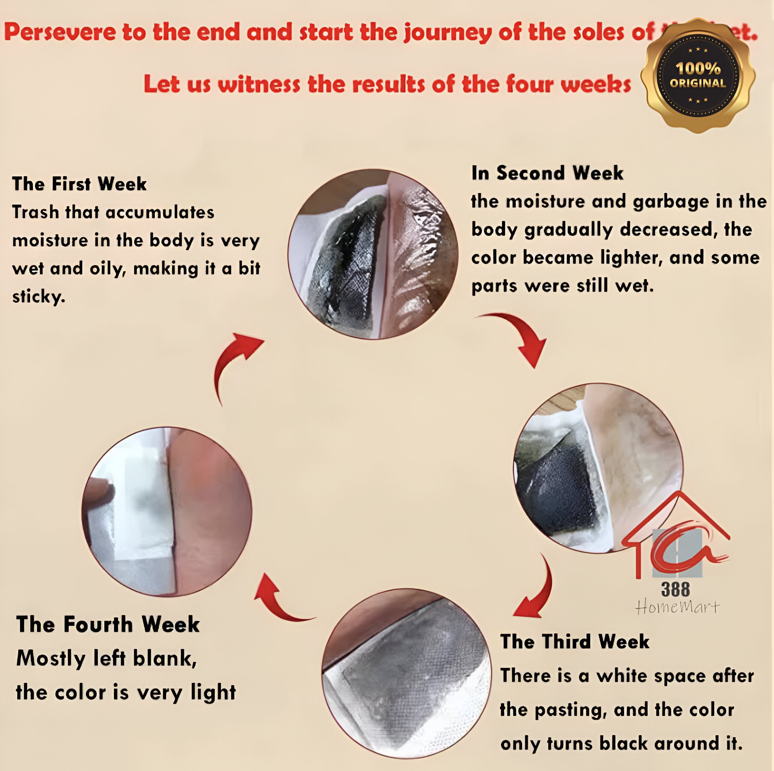 100% Herbal Detox Foot Pads — 1 Pack (Buy 1 Get 1 Free)