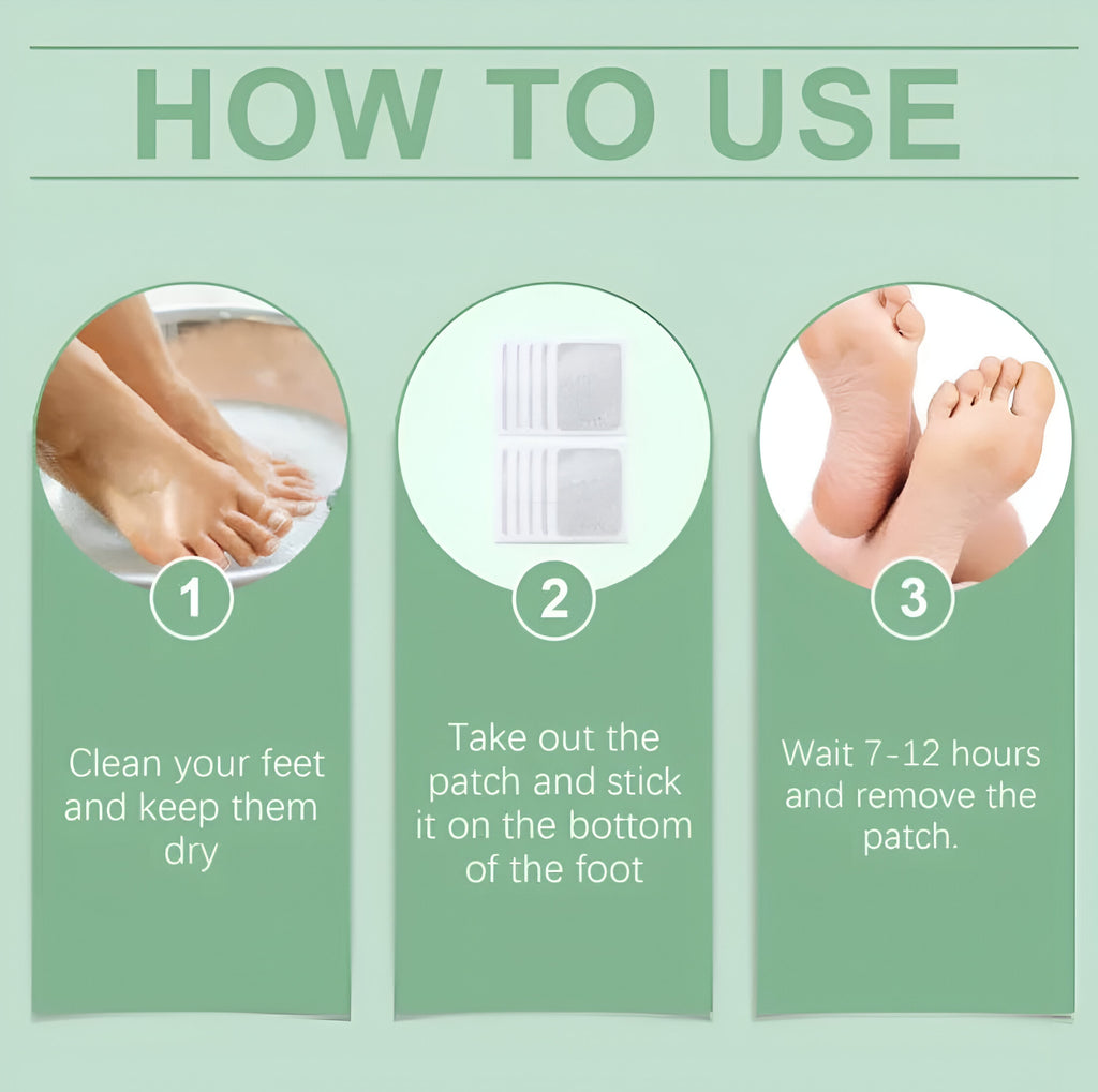 100% Herbal Detox Foot Pads — 1 Pack (Buy 1 Get 1 Free)